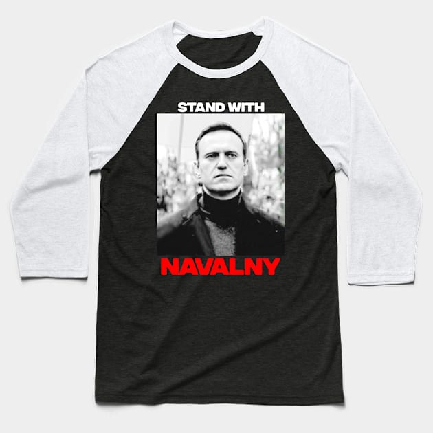 Stand With Navalny Baseball T-Shirt by gulymaiden